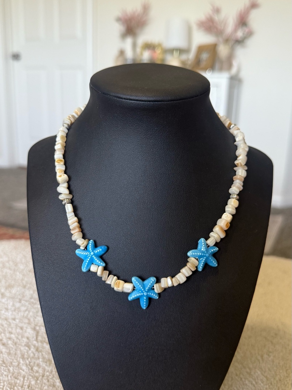 Blue Starfish Shell Necklace - Women Jewelry